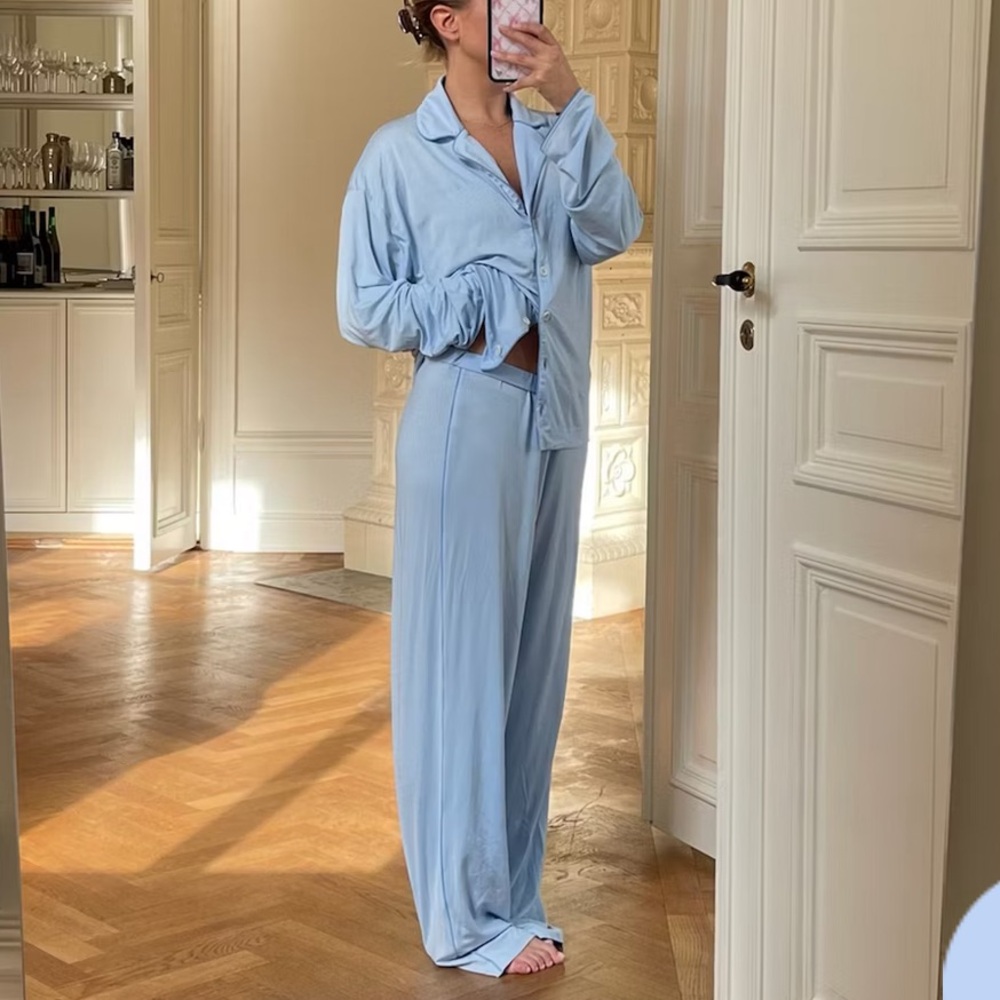 Djerf Avenue Go Slow Pants Blue XS